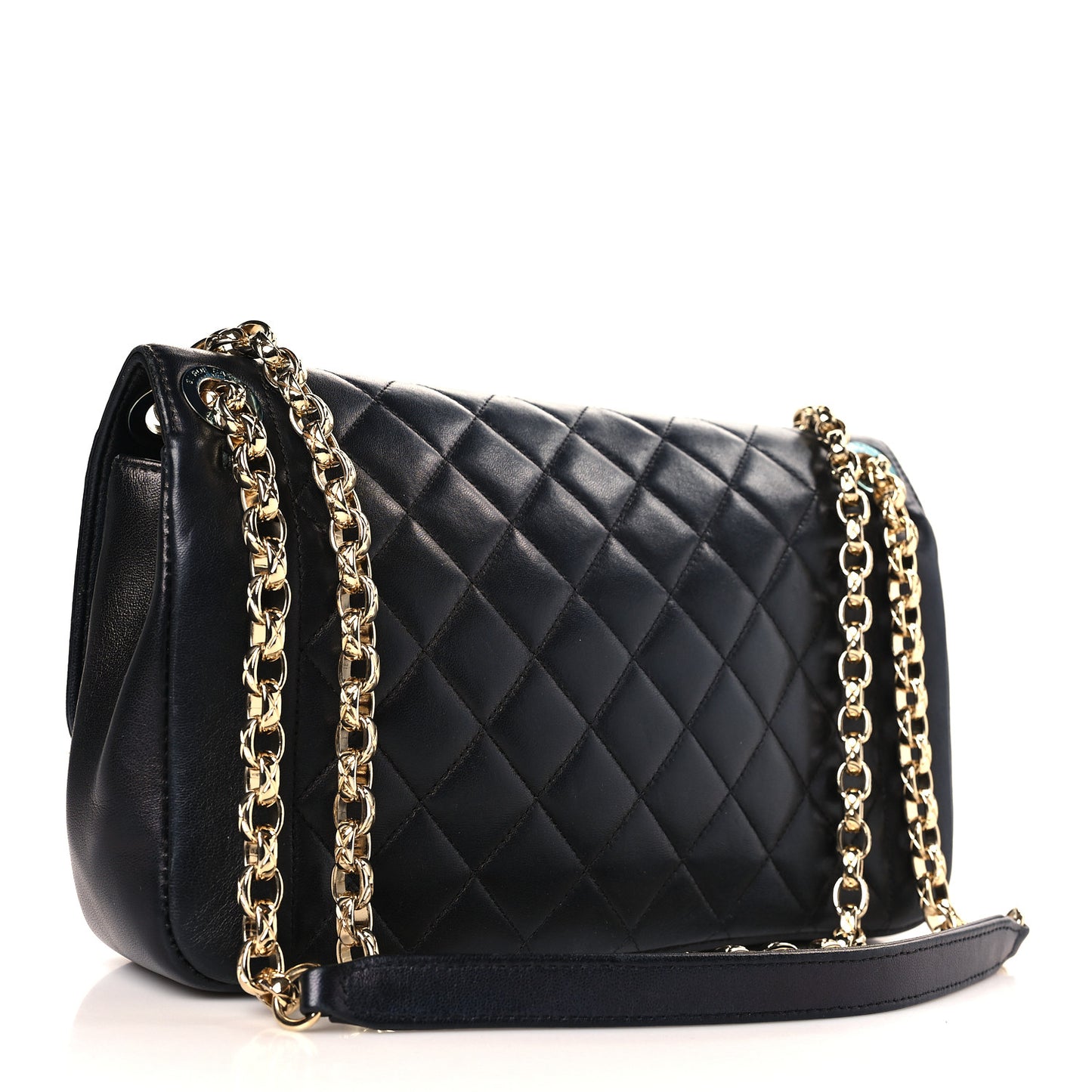 Lambskin Quilted Large Chic With Me Flap Black