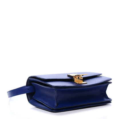 Celine Liege Calfskin Small Classic Box Flap Bag Indigo 3 of 4