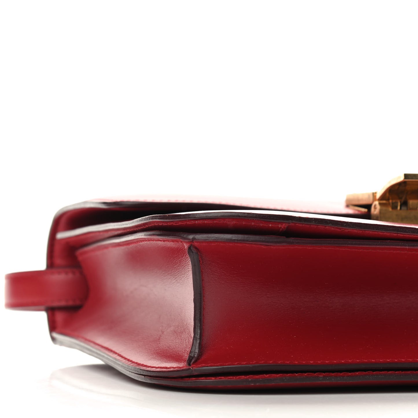 Box Calfskin Medium Classic Box Flap Bag Red
