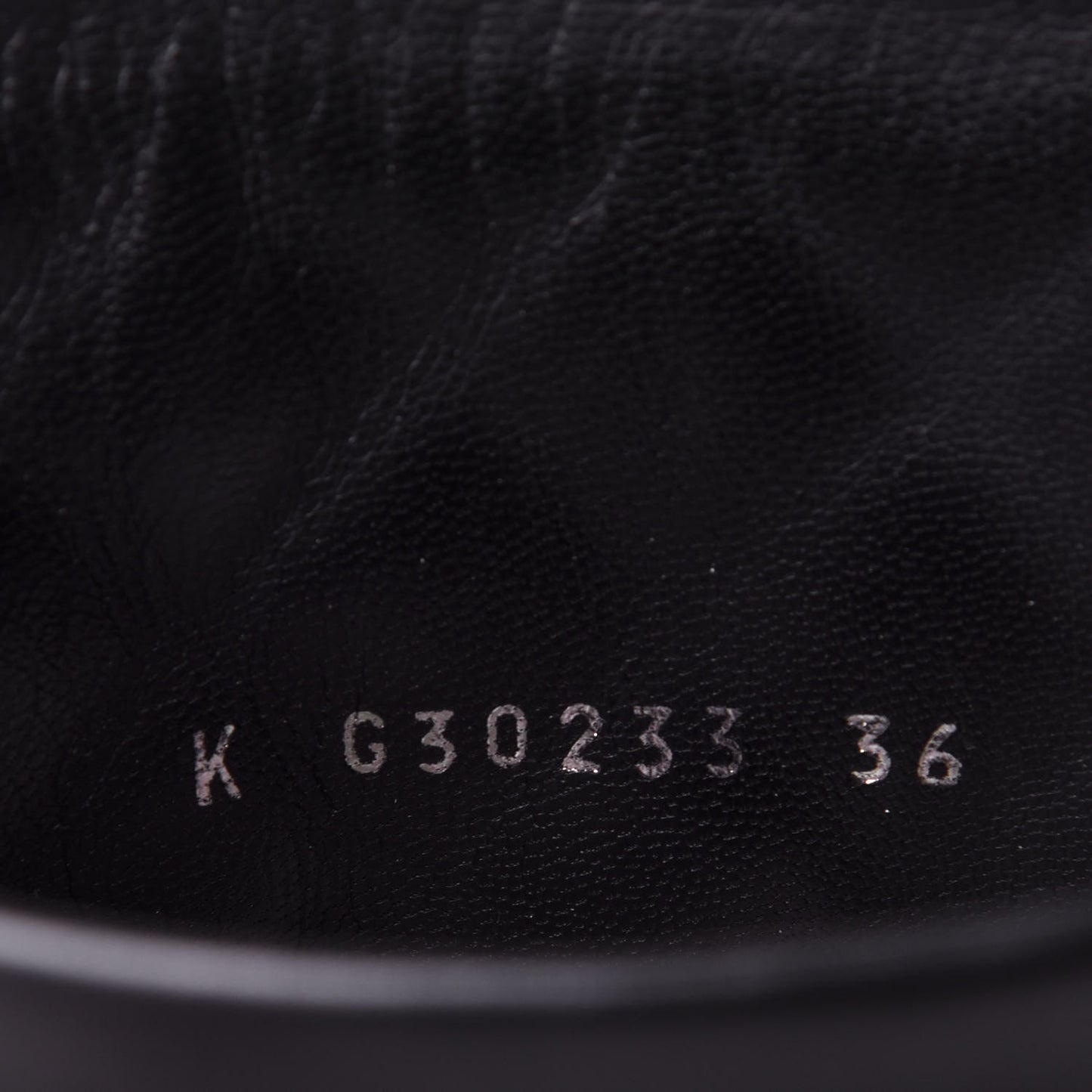 Oily Calfskin Quilted High Boots 36 Black