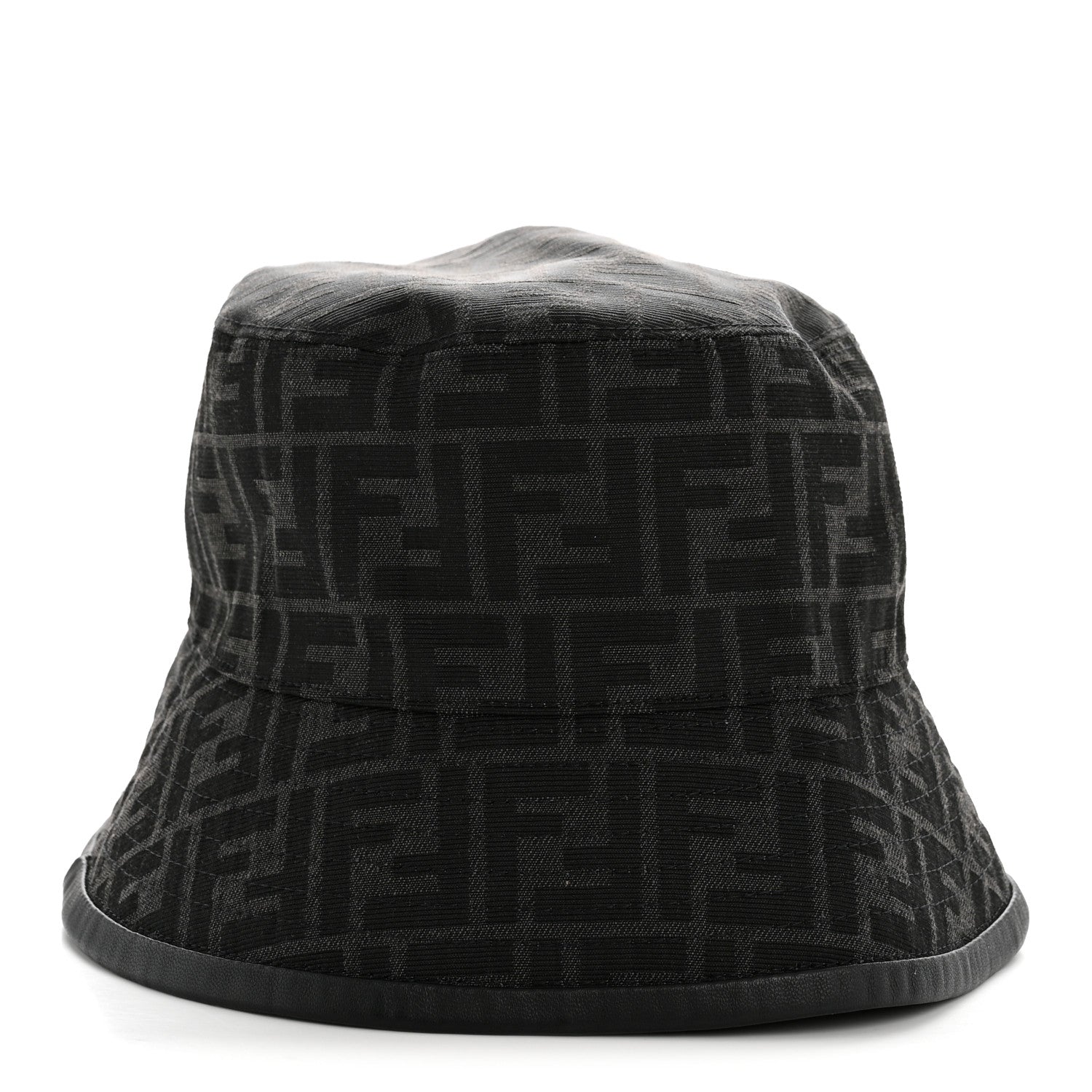 Fendi Fabric Jacquard FF Bucket Hat L Black 3 of 17
