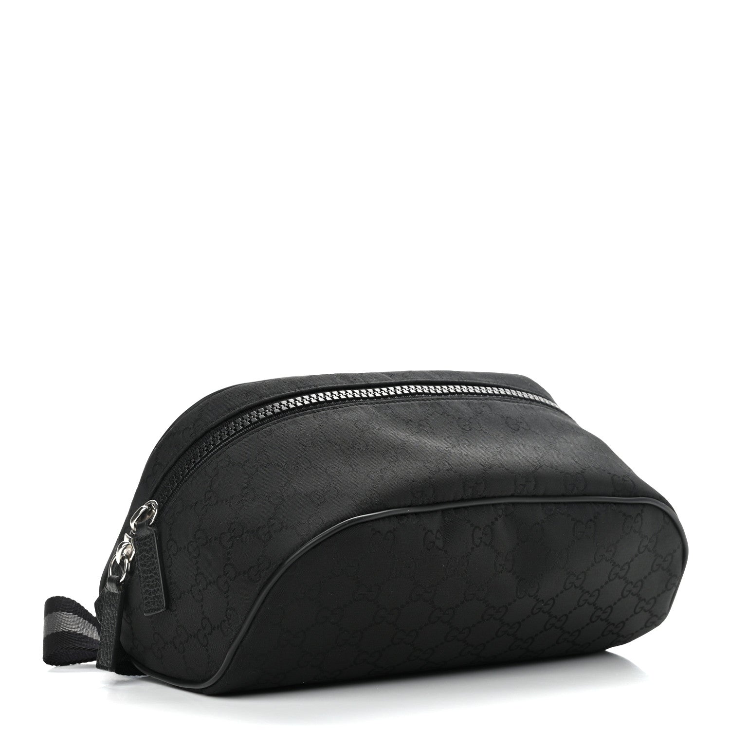 Gucci Nylon Monogram Fanny Pack Belt Bag Black 4 of 10