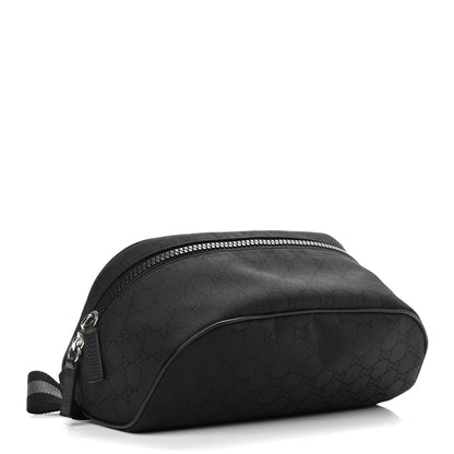 Gucci Nylon Monogram Fanny Pack Belt Bag Black 4 of 10