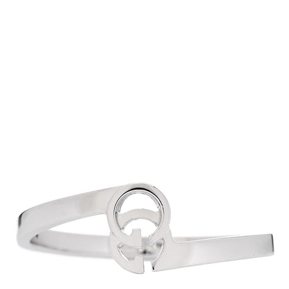 Gucci 18K White Gold Running G Ring 56 7.5 1 of 7