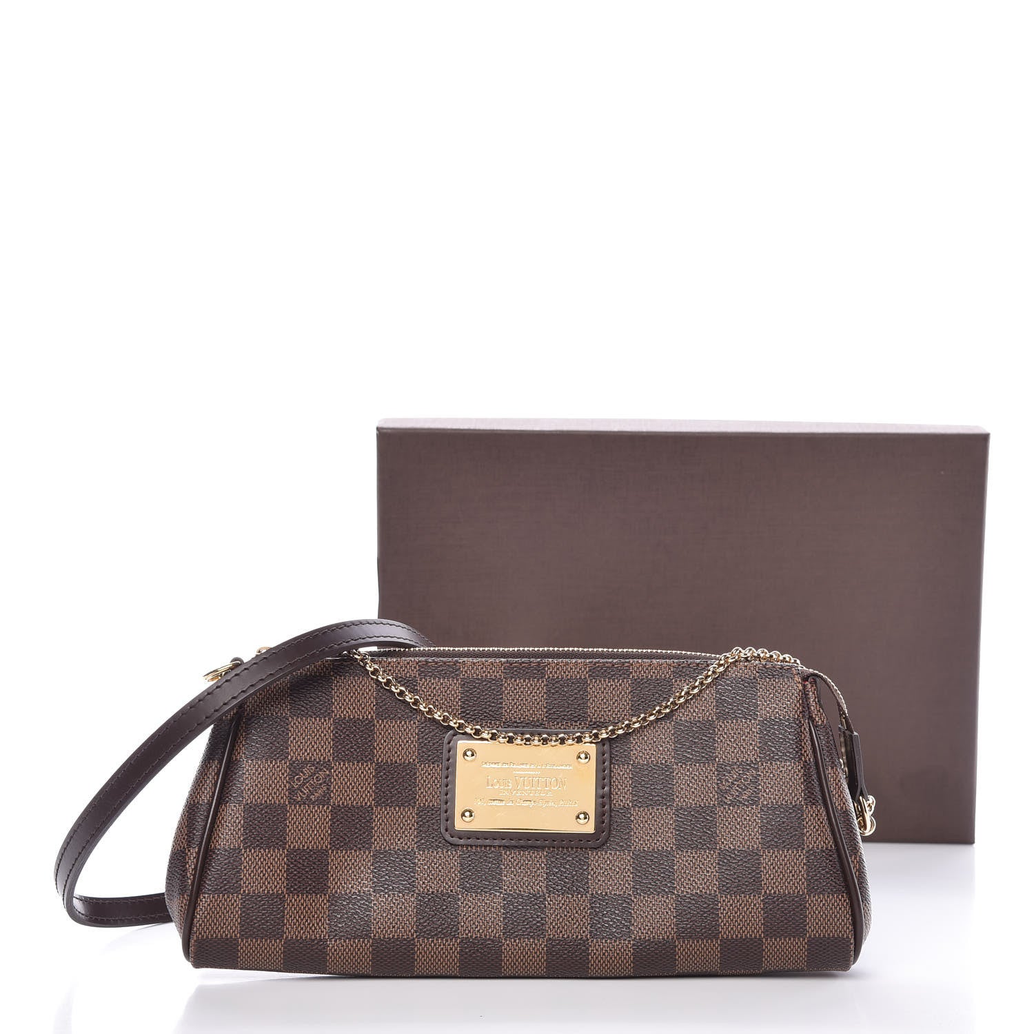 Louis Vuitton Damier Ebene Eva Clutch 11 of 11