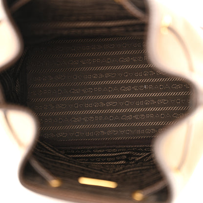 Prada Jacquard Logo Mini Bucket Crossbody Bag Corda Bruciato 5 of 10