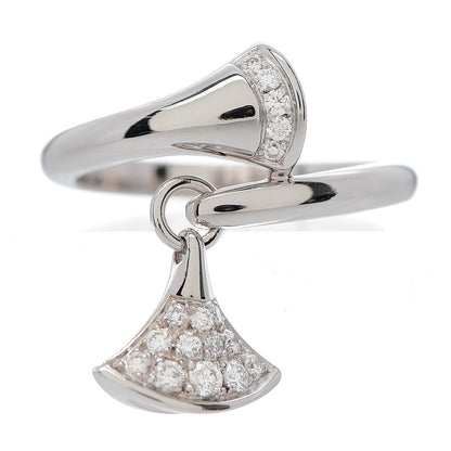 Bulgari 18K White Gold Diamond Divas' Dream Ring 49 4.75 1 of 6