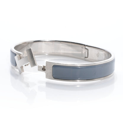 Hermes Enamel Narrow Clic Clac HH Bracelet GM Ardoise 4 of 7