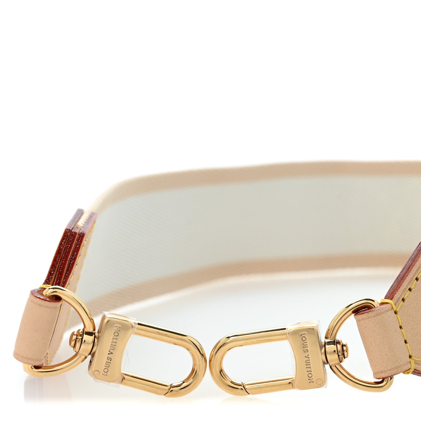 Monogram Vibe LV Shoulder Strap Beige White