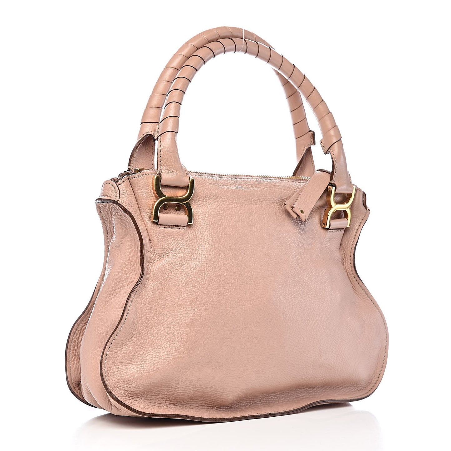 Calfskin Medium Marcie Satchel Pale Pink