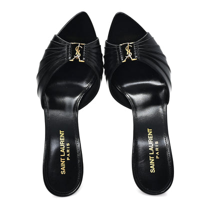 Saint Laurent Nappa Sugar Babylone 90 Mules 37.5 Black 2 of 10