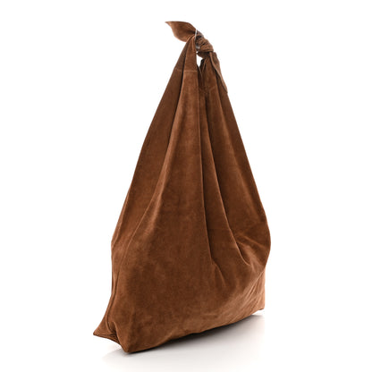 The Row Suede Bindle Bag Saddle 3 of 9
