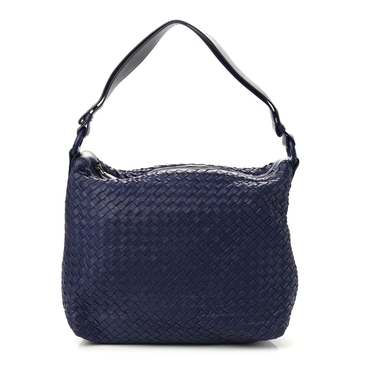 Bottega Veneta Nappa Intrecciato Pyramid Hobo Atlantic 1 of 9