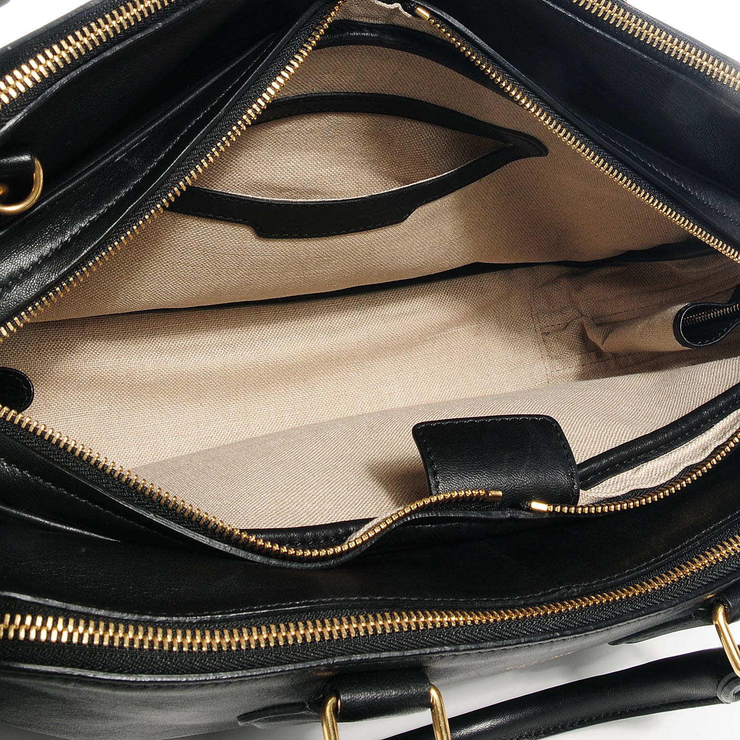 Celine Smooth Calfskin Small Triptyque Satchel Black 6 of 10