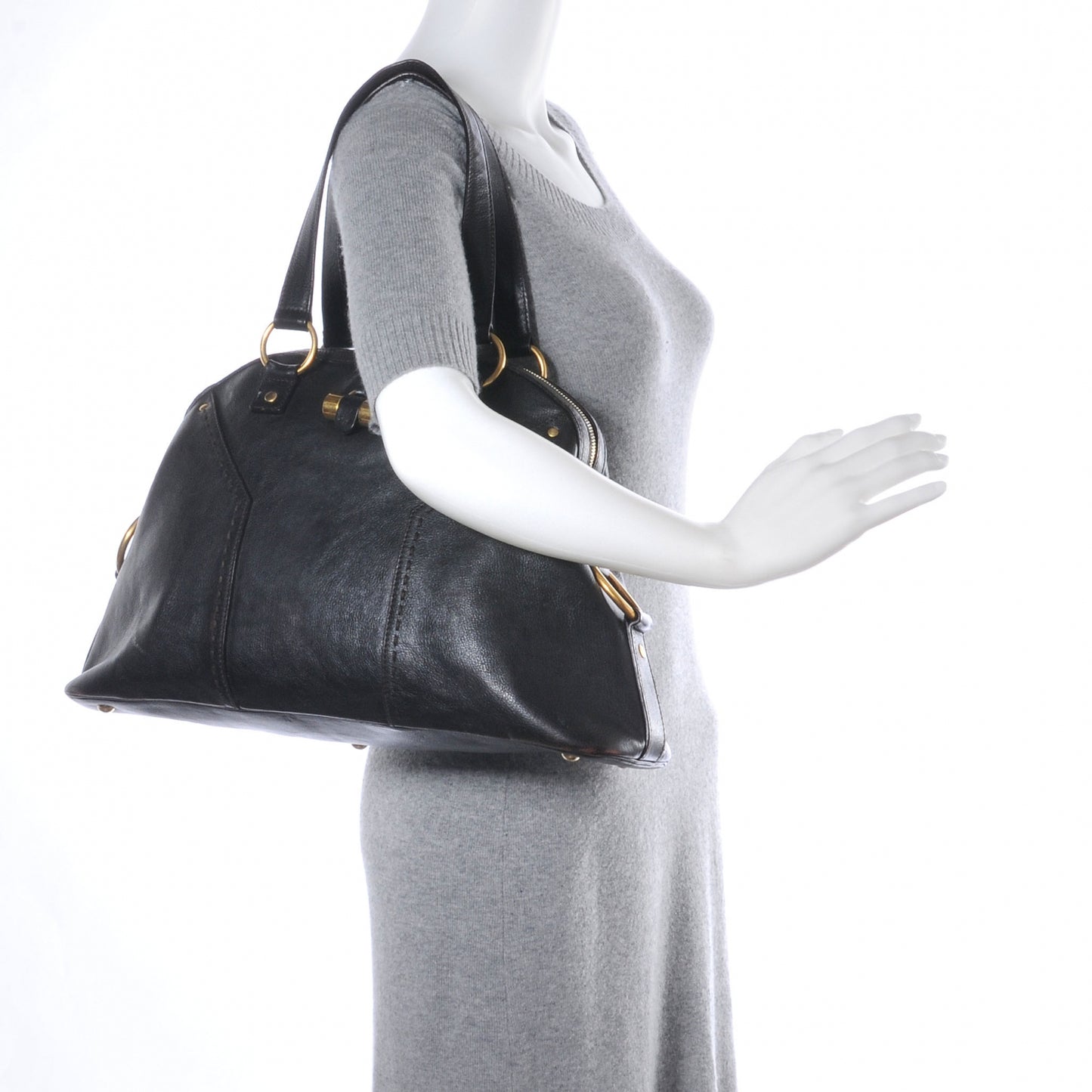 Leather Large Muse Dark Brown