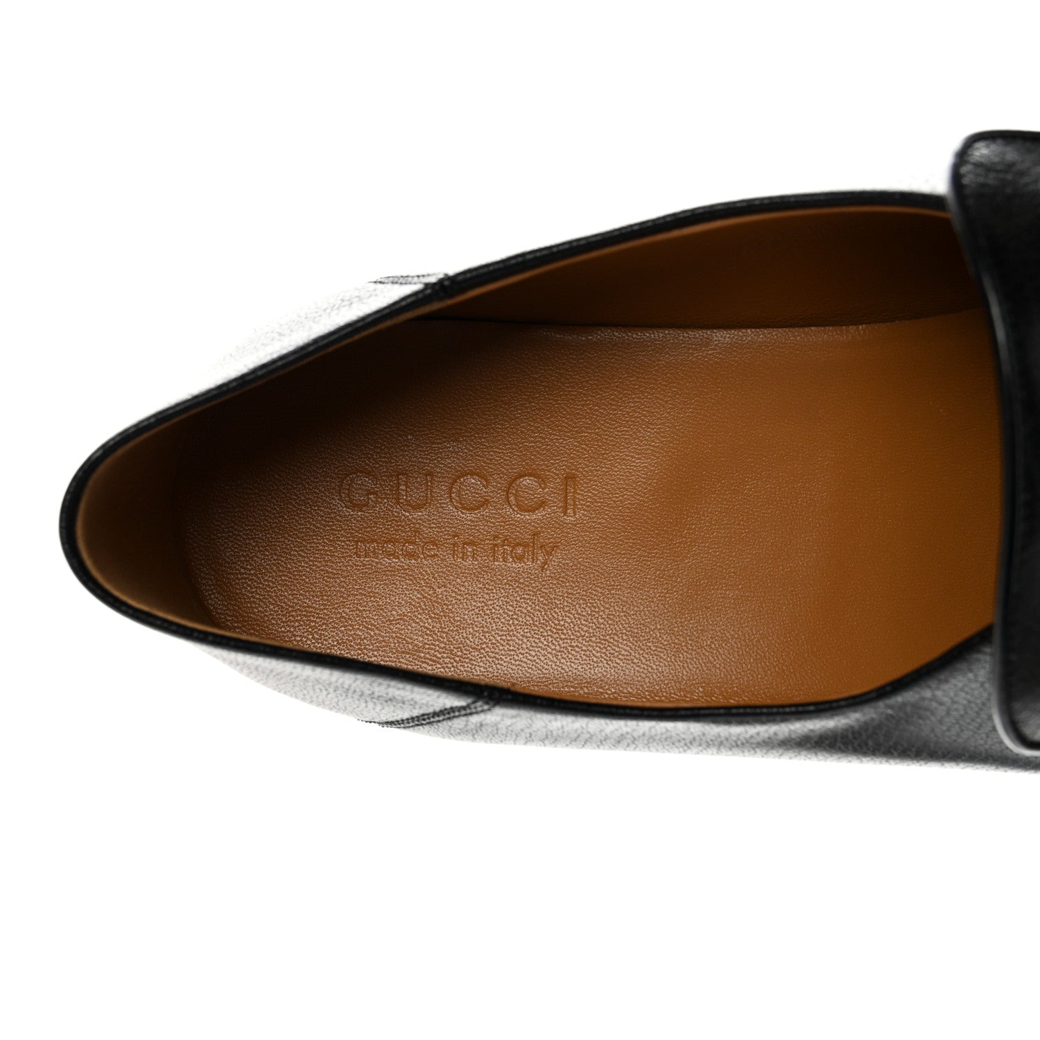 Gucci Goatskin Mens Horsebit Loafers 10 Black 7 of 12