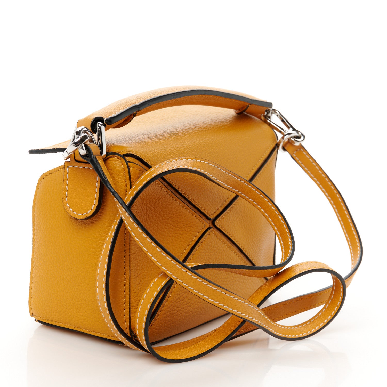 Loewe Calfskin Mini Puzzle Bag Narcisus Yellow 2 of 10