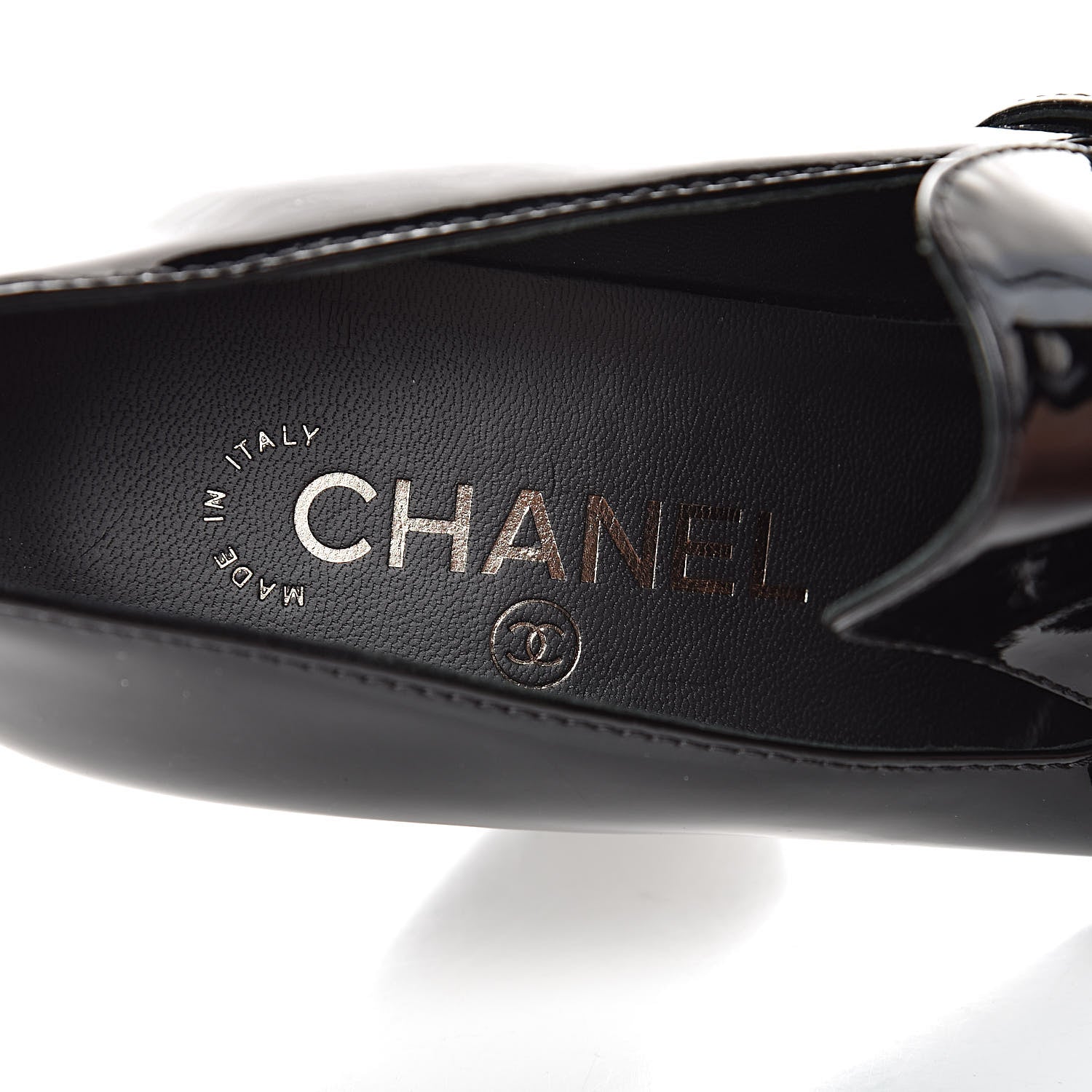 Chanel Patent CC Pumps 39.5 Black 6 of 10
