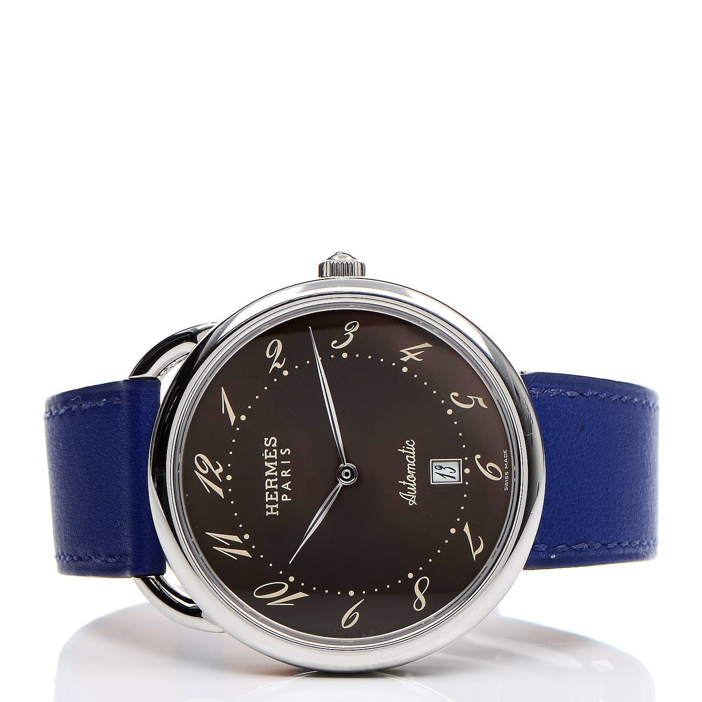 Stainless Steel Swift 41mm Arceau Automatic Watch Bleu Electrique