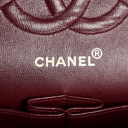 Chanel Lambskin Quilted Medium Double Flap Black 7 of 9