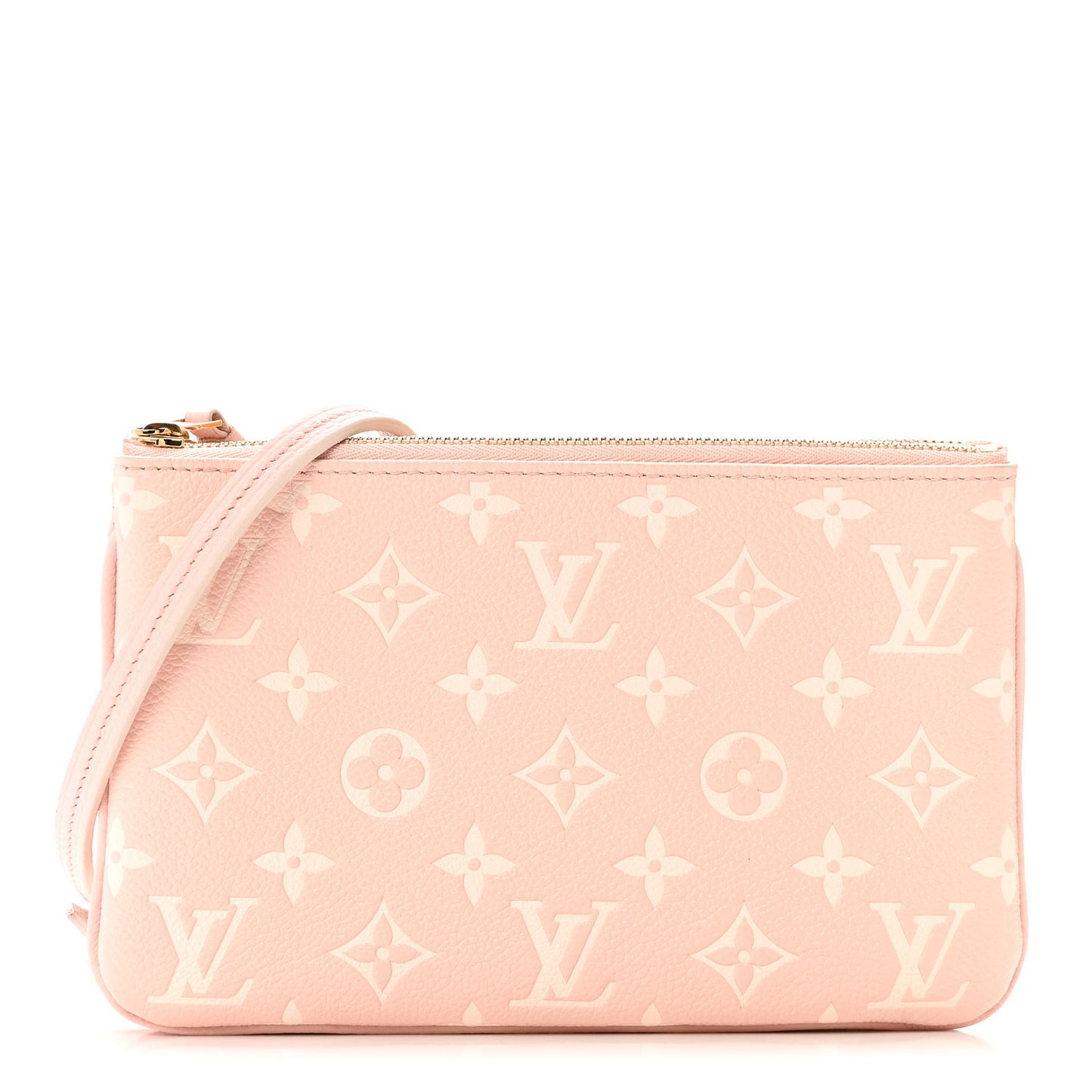 Empreinte Monogram Double Zip Pochette Rose