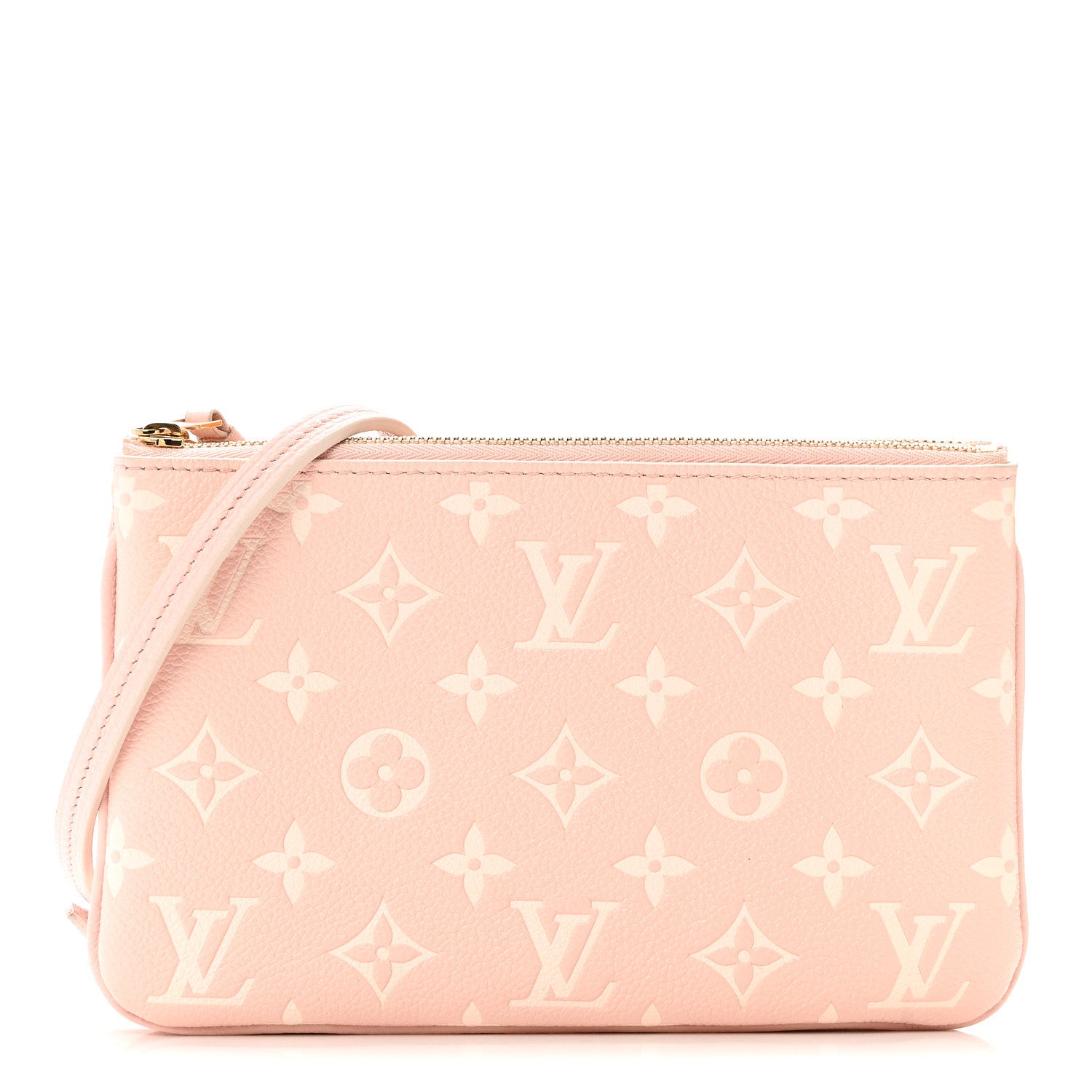 Louis Vuitton Empreinte Monogram Double Zip Pochette Rose 1 of 13
