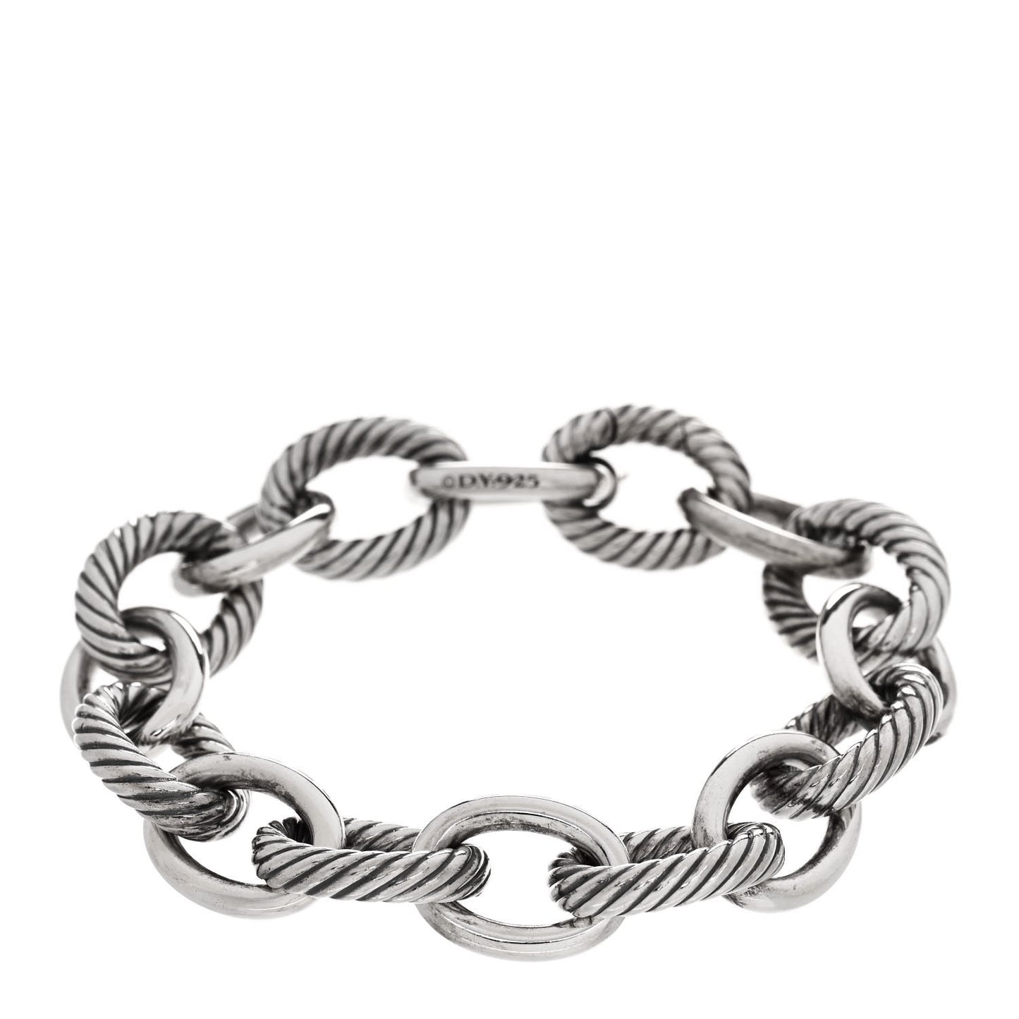 Sterling Silver 17mm Extra Large Oval Link Bracelet