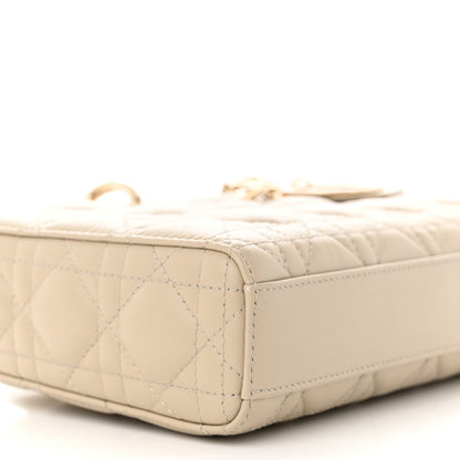 Christian Dior Lambskin Cannage Medium Lady D-Joy Sand 9 of 11