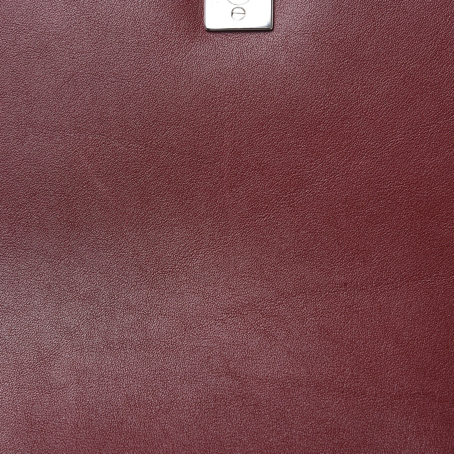 Calfskin Braided Medium Chic Flap Burgundy