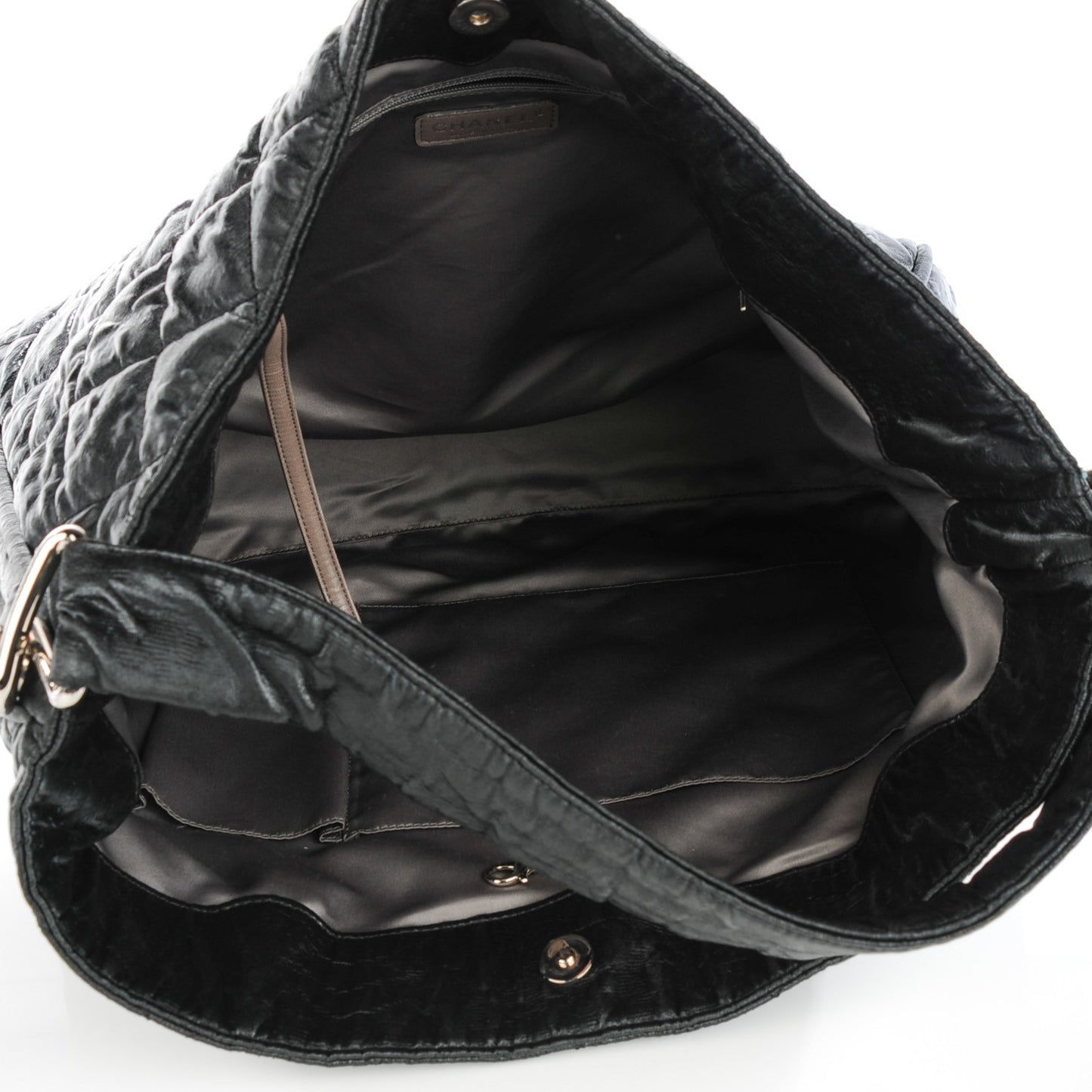 Nylon Quilted Le Marais Hobo Black