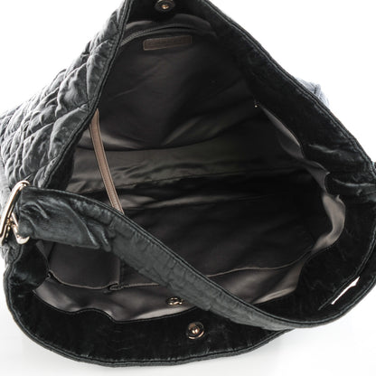 Chanel Nylon Quilted Le Marais Hobo Black 5 of 8