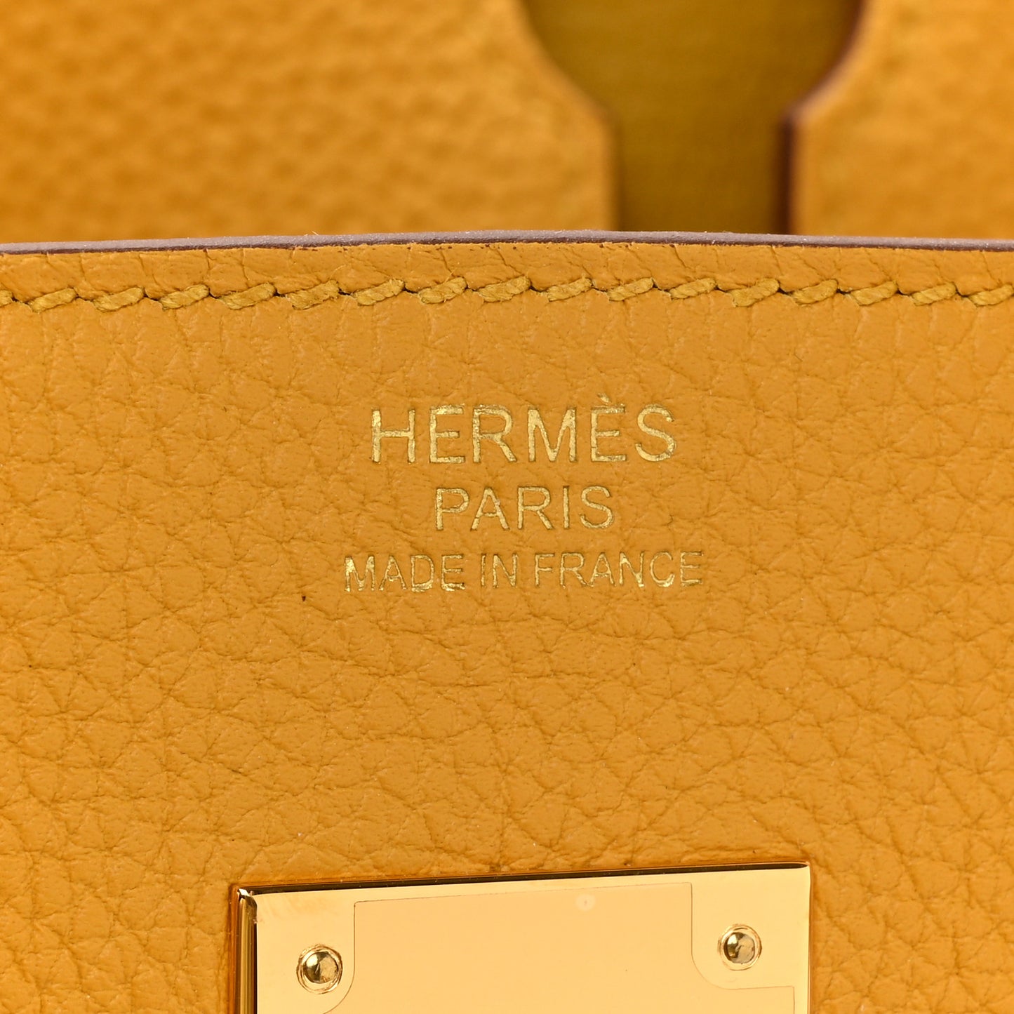 Togo Birkin 30 Jaune Ambre