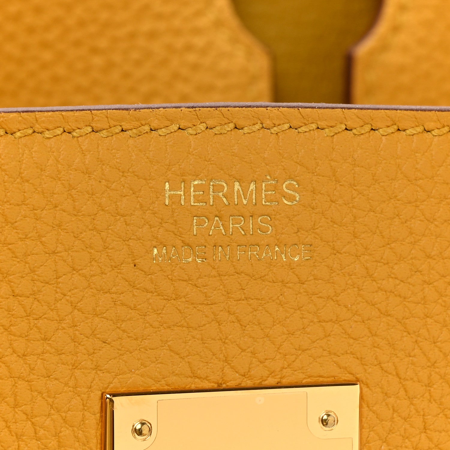 Hermes Togo Birkin 30 Jaune Ambre 6 of 15