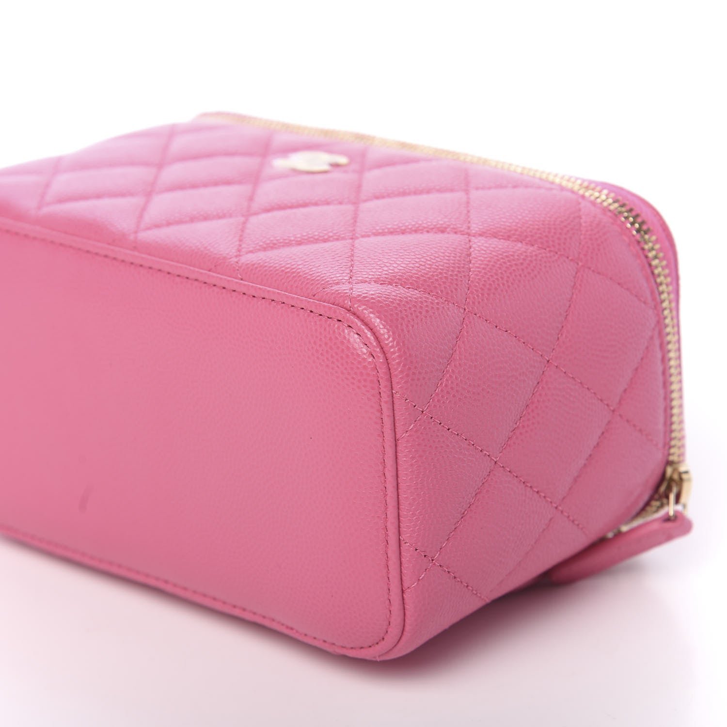 Chanel Shiny Caviar Quilted Small Vanity Pink 9 of 11