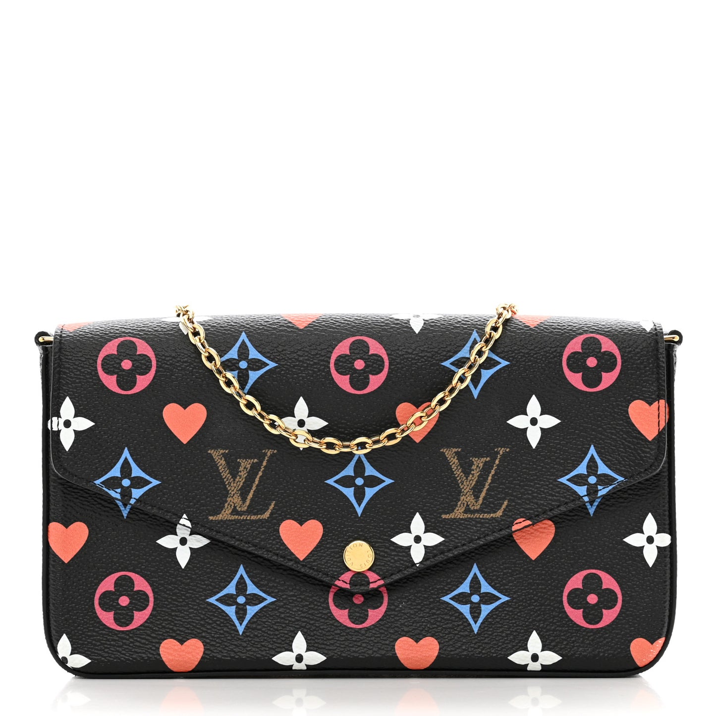Game On Felicie Chain Wallet Black