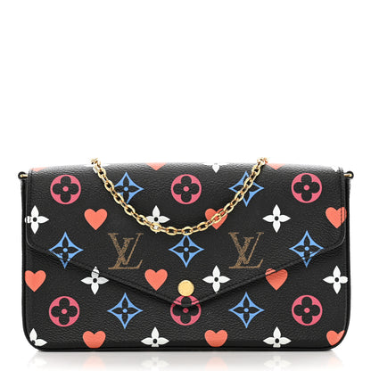 Louis Vuitton Game On Felicie Chain Wallet Black 3 of 10