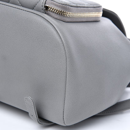 Chanel Caviar Quilted Business Affinity Backpack Grey 8 of 10