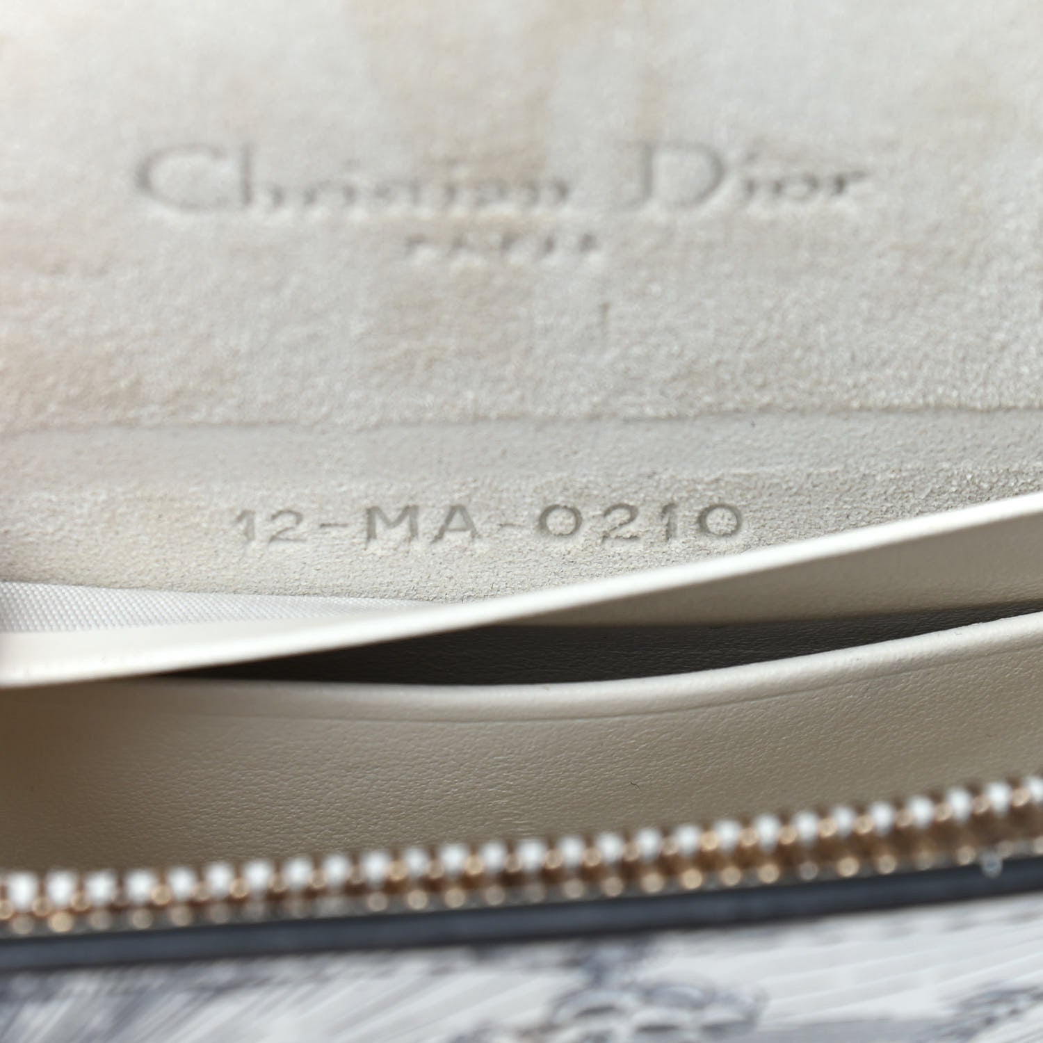 Christian Dior Calfskin Jardin Naturel Print Saddle Belt Bag Latte Multicolor 7 of 9