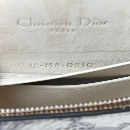 Christian Dior Calfskin Jardin Naturel Print Saddle Belt Bag Latte Multicolor 7 of 9