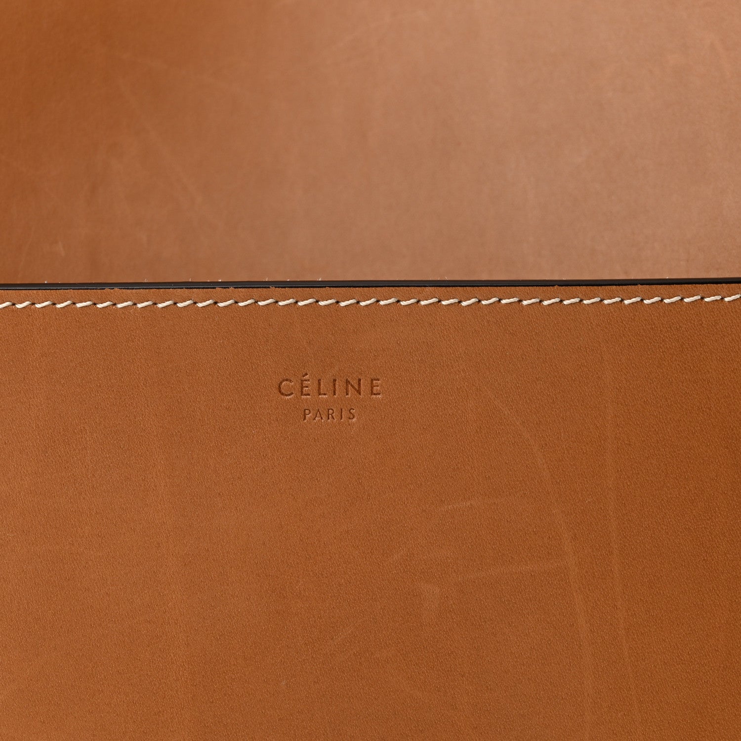 Celine Natural Calfskin Sangle Bucket Bag Light Camel 10 of 12