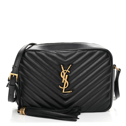 Saint Laurent Calfskin Matelasse Monogram Lou Camera Bag Black 1 of 10