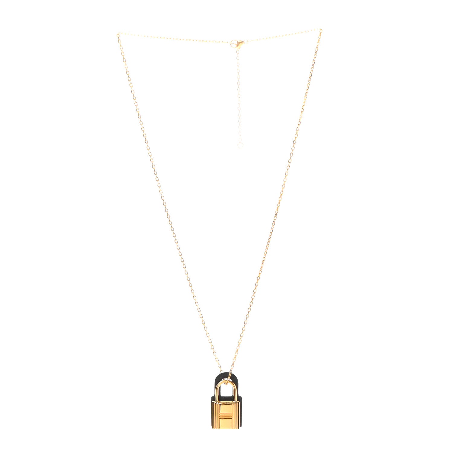 Hermes Swift Small O'Kelly Pendant Necklace Black 3 of 6
