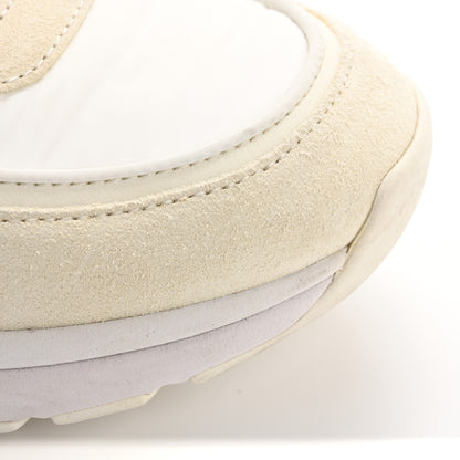 Chanel Suede Calfskin Fabric CC Sneakers 38 White 13 of 16