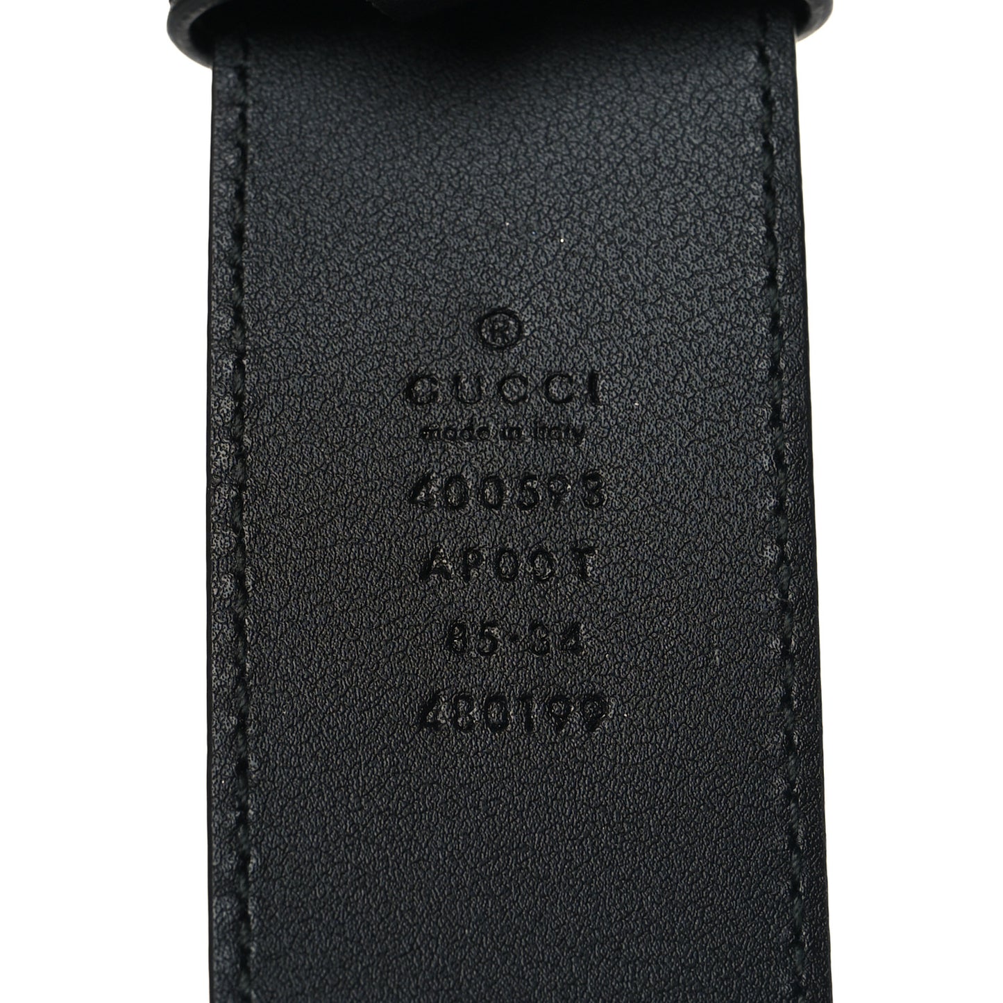 Calfskin Double G 40mm Belt 85 34 Black