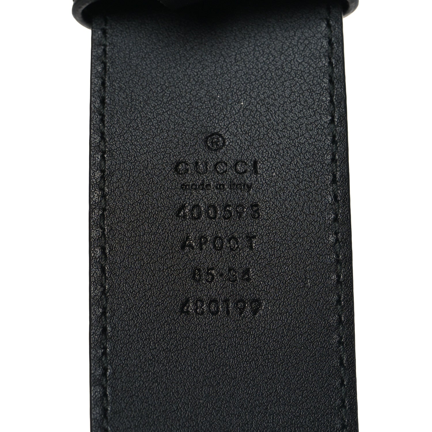 Gucci Calfskin Double G 40mm Belt 85 34 Black 5 of 6