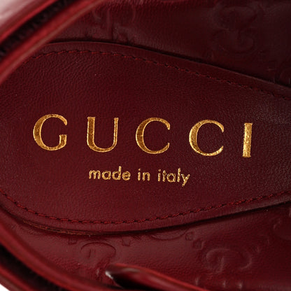 Gucci Guccissima GG Embossed Womens Sandals 39.5 Rosso Ancora 8 of 10