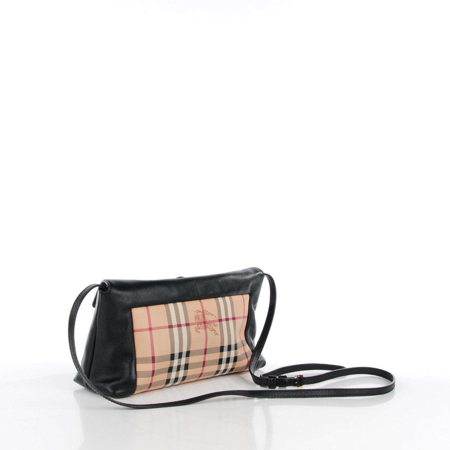 Burberry Haymarket Check Small Leah Black 3 of 7