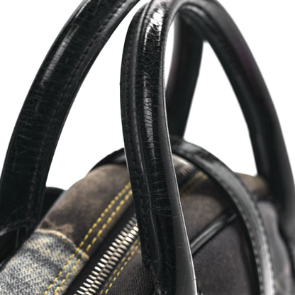 Balenciaga Glitter Fabric Hourglass Chain Bag Black 9 of 11
