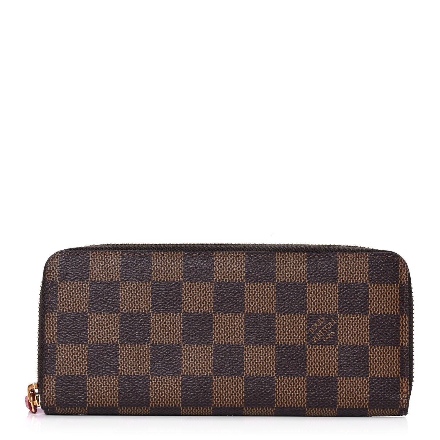 Louis Vuitton Damier Ebene Clemence Wallet Cherry 1 of 10