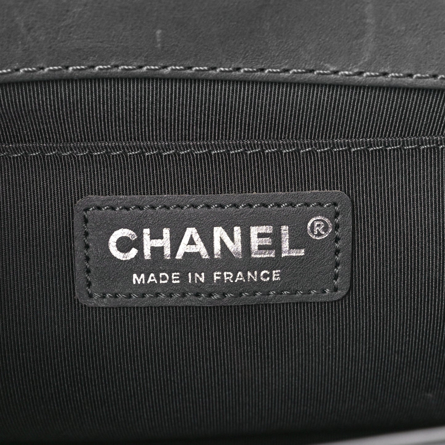 Calfskin Quilted Metal Embellished Paris Dallas Medium Boy Flap Grey